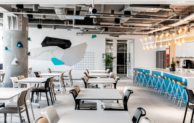 辦公室裝修設計：藍色與何色搭配為宜？