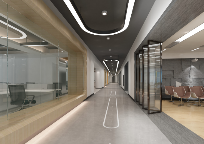 辦公室裝修設計:走廊筒燈選擇的智慧