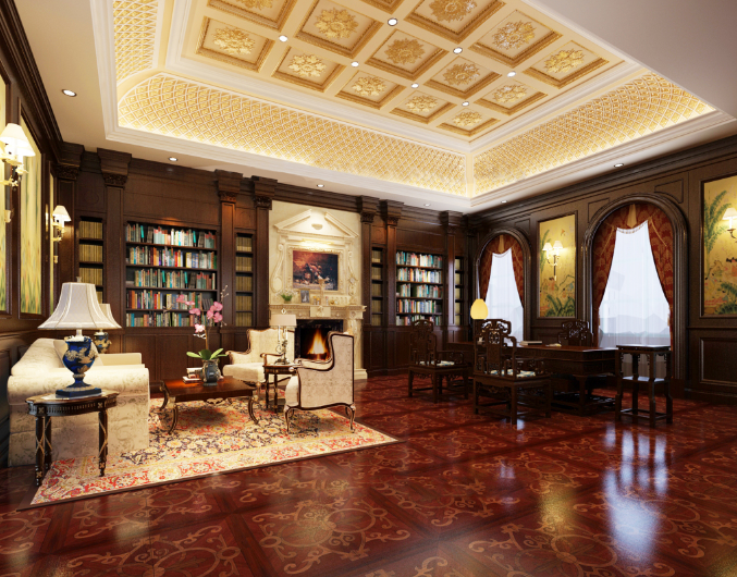 中式辦公室裝修設(shè)計(jì):地板材質(zhì)選擇的藝術(shù)