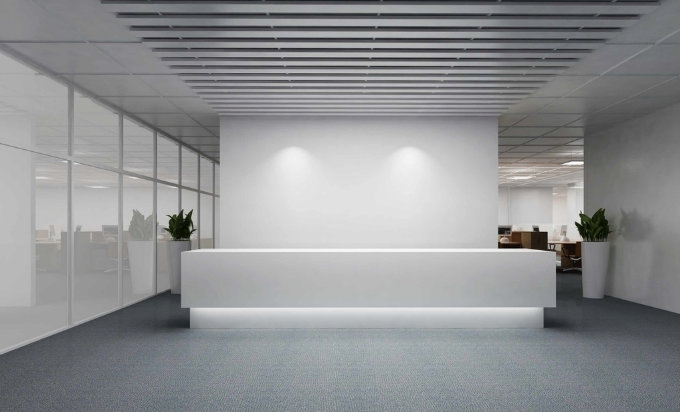 辦公室裝修設計:前臺如何確定材質