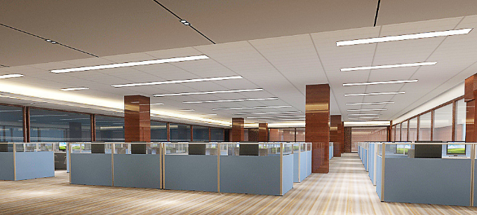 辦公室裝修設計:博古架巧妙運用,打造雅致空間