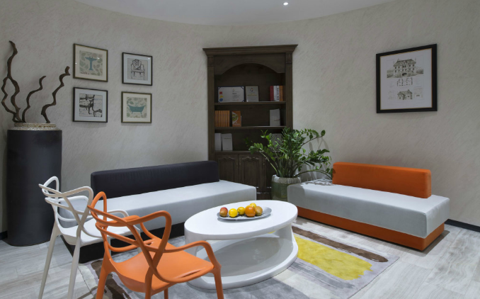 上海辦公室裝修設計:三角龍骨打造時尚辦公空間