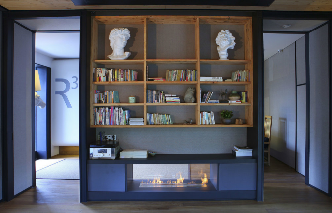 辦公室裝修設計選擇黑色木柜子好看嗎?