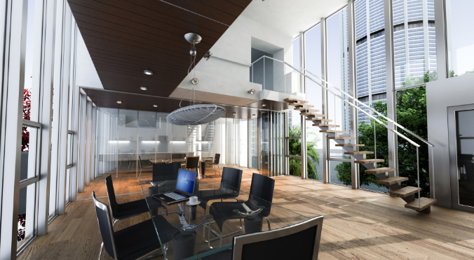 上海辦公室裝修設計:實木家具助力打造綠色辦公空間