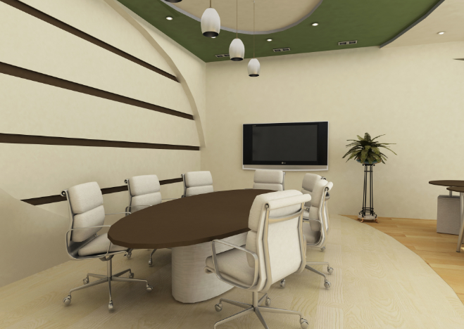 上海辦公室裝修設計:板式家具,簡約高效又時尚!