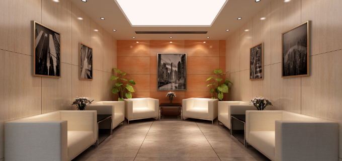 上海辦公室裝修設計:實木閱覽柜,打造品質辦公空間