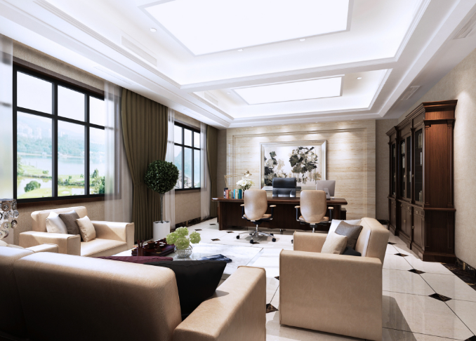 辦公室裝修設計:大理石家具如何優雅登堂入室