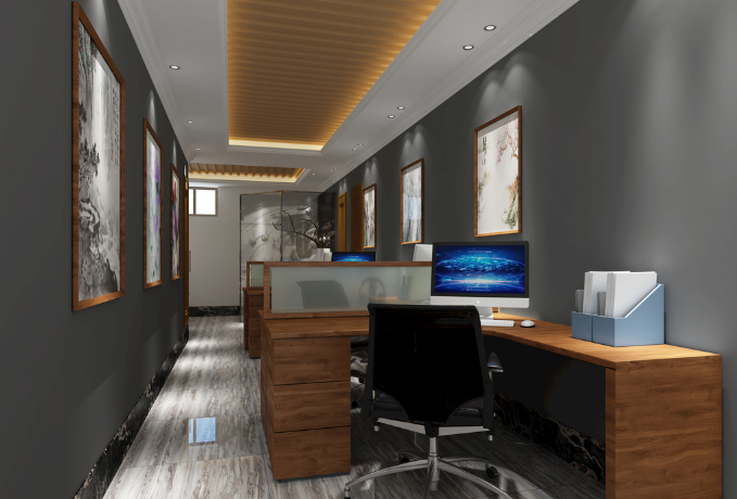 上海辦公室裝修設計:掛墻式書架材質大比拼