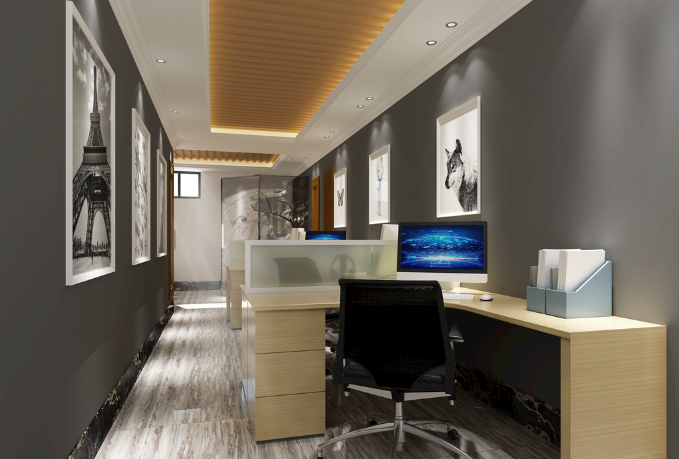 上海辦公室裝修設計:掛墻式書架,簡約高效助力工作空間升級!