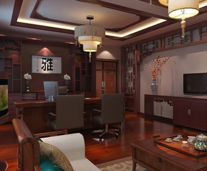 上海辦公室裝修設(shè)計:科技智能風(fēng)大中班臺,打造未來感十足的辦公空間!