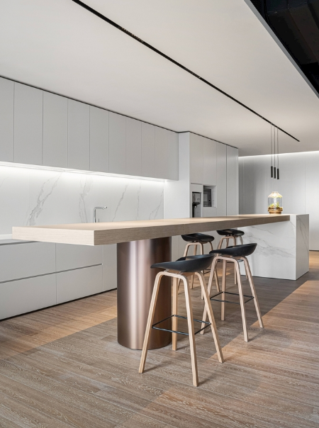 辦公室裝修設計:浮雕型紋理壁紙打造立體藝術空間